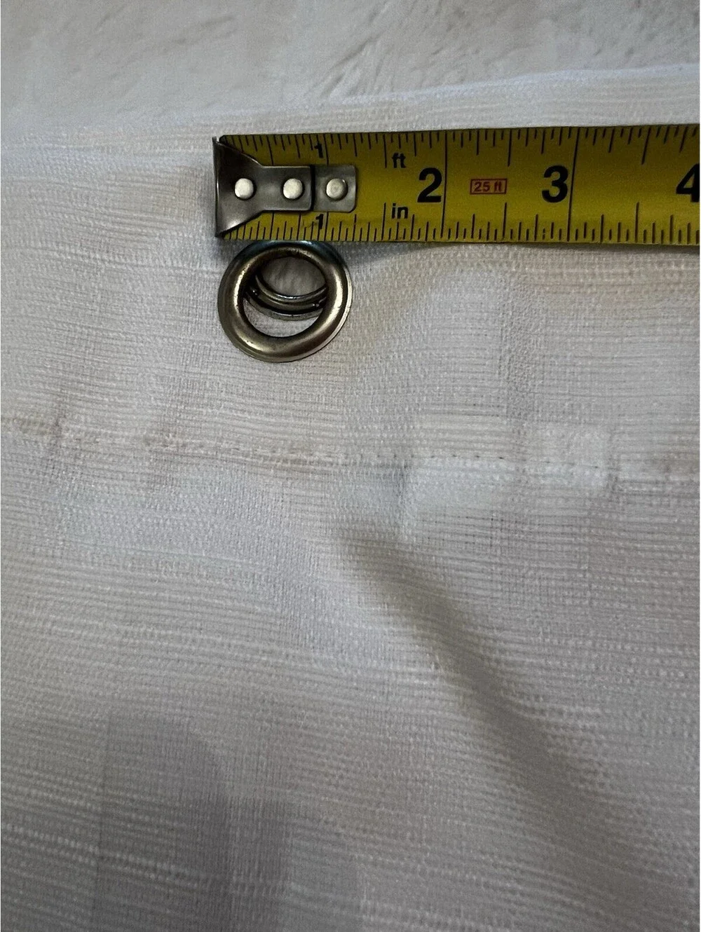 Lot 2 Mainstays White Silver Grommet 27” x 36” Light Filtering curtains drapes
